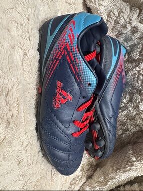 Boys Navy Blue Sneakers with Red Accent - Academy